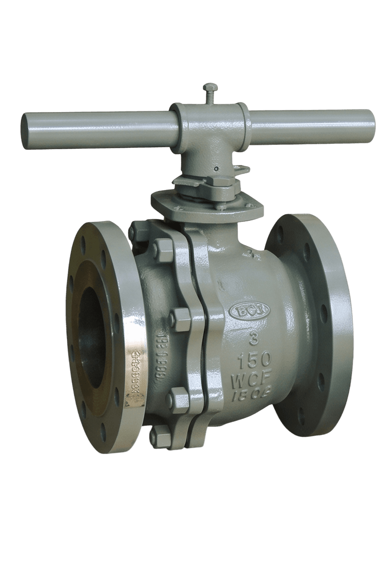 Cast steel flanged ball valve, Class 150, supplied in Nepal